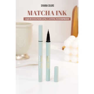 HF9029 ซีเวนน่า คัลเลอร์ มัทฉะ อิงค์ ลิควิด ท้าให้ลอง  Sivanna Colors Matcha Ink Liquid eyeliner long-lasting Waterproof