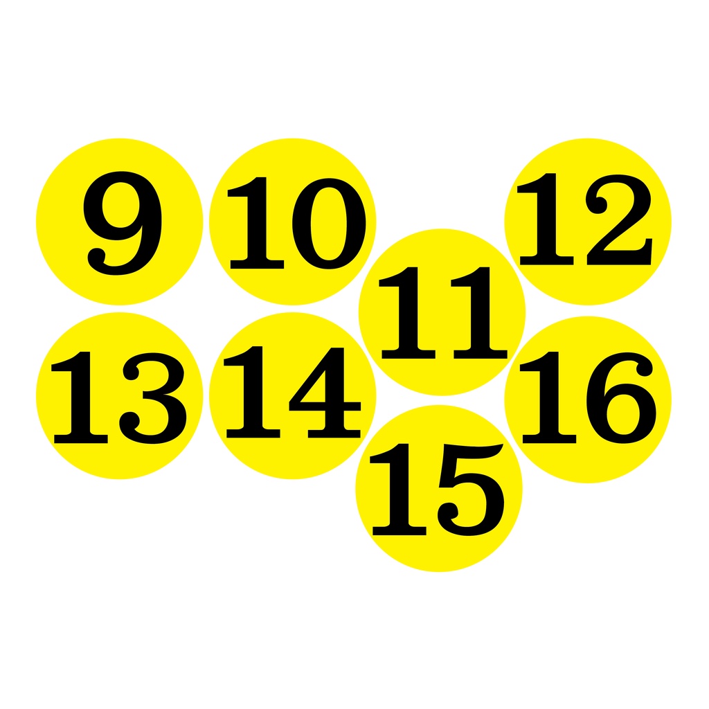 สติ๊กเกอร์ตัวเลข-ติดผนัง-สติกเกอร์-สติกเกอร์วงลม-ตัวเลขขนาด-7-ซม-1แผ่น-8ดวง-รหัส-e-055