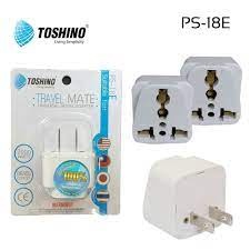 ปลั๊กแปลง Toshino 2 ขาแบน UNIVERSAL PS-18E / PL-18E