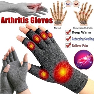 สินค้า Sports Love 1 Pair Arthritis Compression Gloves Arthritic Joint Pain Relief Fingerless Hand Gloves for Comp