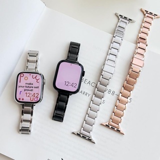 สายนาฬิกาข้อมือ สเตนเลส โลหะ ลายดาว สําหรับ Apple Watch Series Ultra 8 7 6 SE 5 4 3 2 1 iWatch 42 44 45 49 มม. 38 40 41 มม.