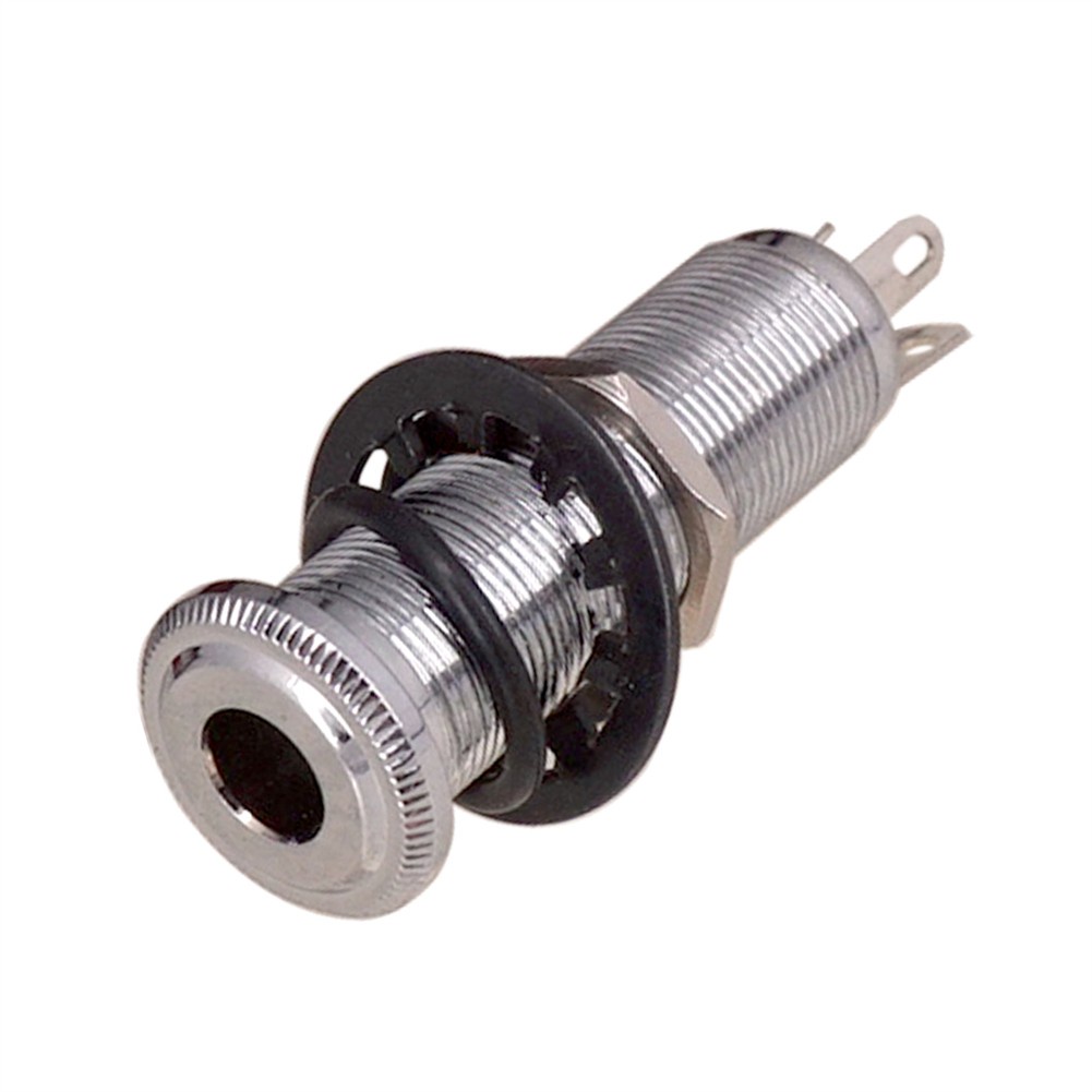 【ECHO】Jack Socket With Rubber Washer & Nut Antinoisy Bass Output Metal Guitar Durable【Echobaby