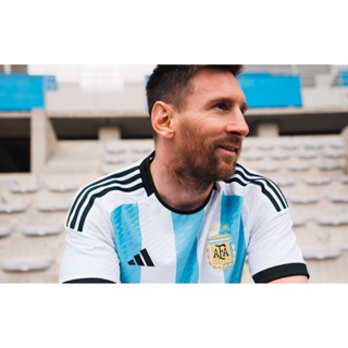 Argentina ชุดแฟนคลับแขนยาว และเสื้อแขนสั้น ลาย World Cup 2022*