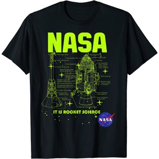 เสื้อยืดผู้หญิง เสื้อคู่รัก 2021 NASA Module Schematics T-Shirt เสื้อยืดลำลองผู้หญิง เสื้อสาวอวบ Tee_30