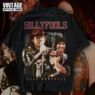 เสื้อยืดผ้าฝ้ายเสื้อพี่โต Silly fools Best Memory  ป้าย Hiptrack จะเป็นตะเข็บเดี่ยวผ้าหนาคอหนาเนื้อผ้าดี สวย!!!