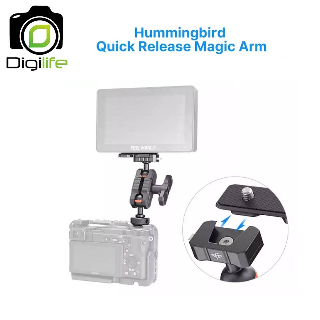 ulanzi-r089-magic-arm-4-inch-hummingbird-พร้อม-หัวบอล-2หัว-quick-plate-สำหรับต่ออุปกรณ์เสริม-digilife-fortune