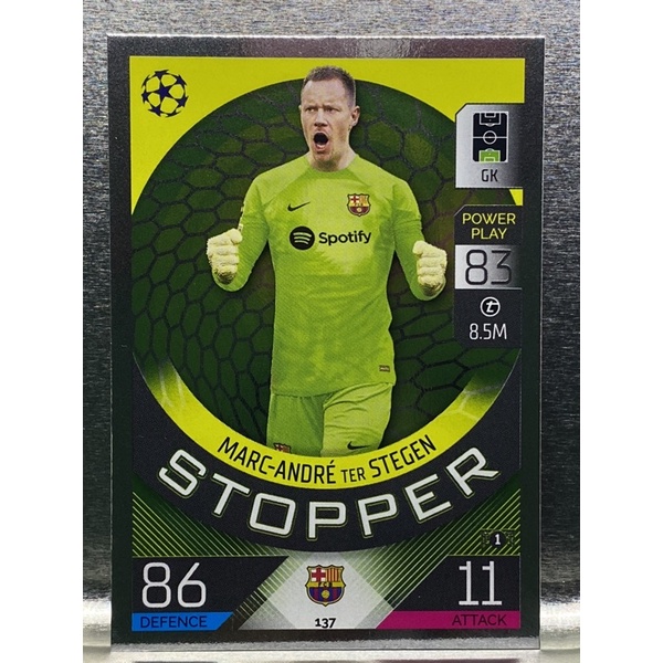 marc-andre-ter-stegen-การ์ดนักฟุตบอล-22-23-การ์ดสะสม-fc-barcelona-การ์ดนักเตะ-บาเซโลน่า-บาร์ซ่า-บาร์เซโลน่า-บาซ่า