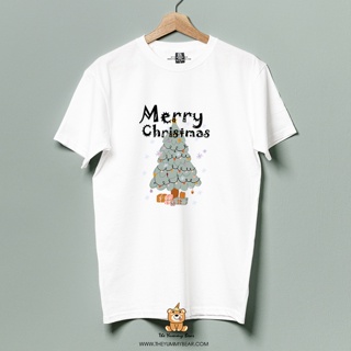 Merry Christmas Cotton Printed Shirt Only @ The Yummy Bear Soft Comfortable Not Shrink Bias.เสื้อยืดผู้หญิง