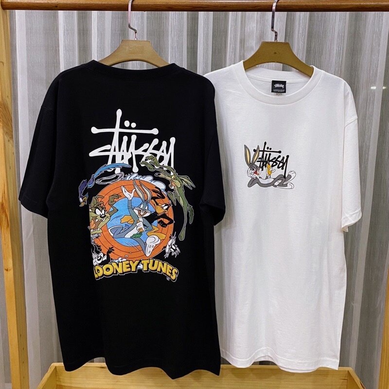 bob-เสื้อยืดแขนสั้น-stussy-ลูนี่ตูน-unisex-tshirt-unisex-tshirt-smlxl2xl3xl-unisex-polo-j