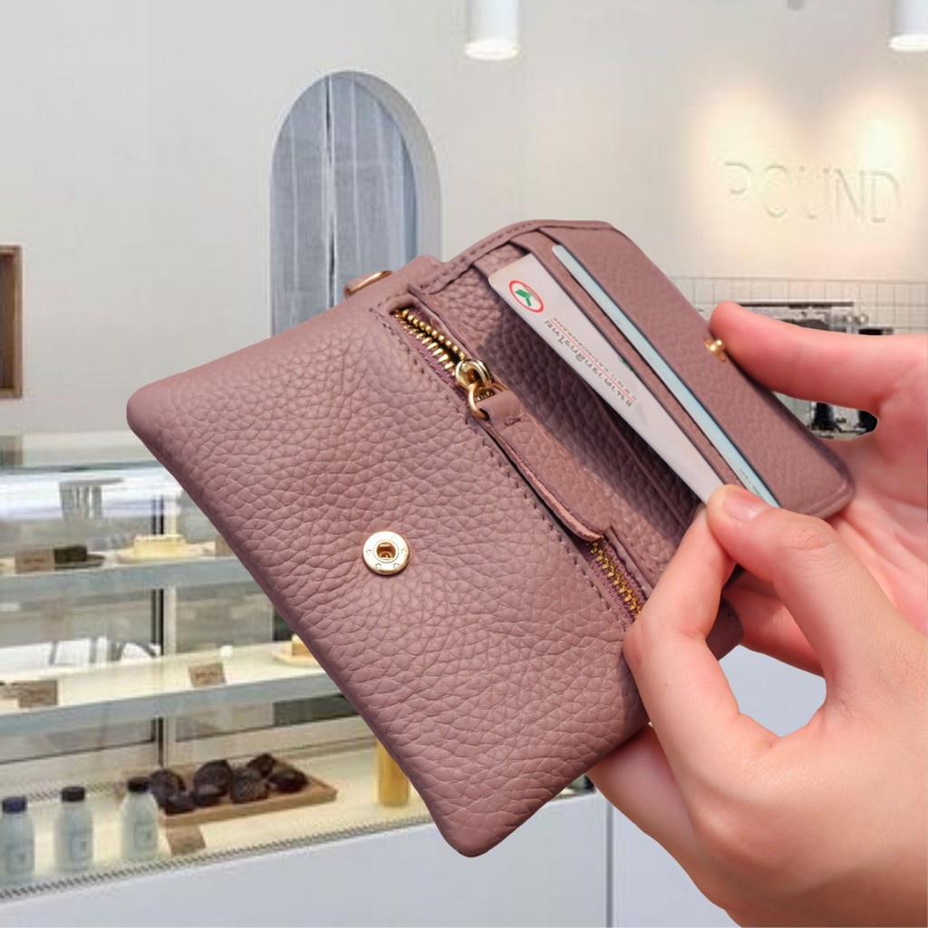 Jelly wallet หนังแท้ Butterjoyco Shopee exclusive Shopee Thailand