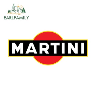 Earlfamily สติกเกอร์กันแดด ลายฉลาก Martini 13 ซม. x 5.6 ซม. สําหรับตกแต่งรถยนต์ ATV