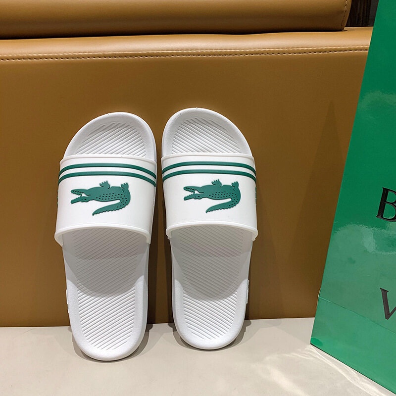 lacoste-รองเท้าแตะแบบสวม-รุ่น-croco-slide