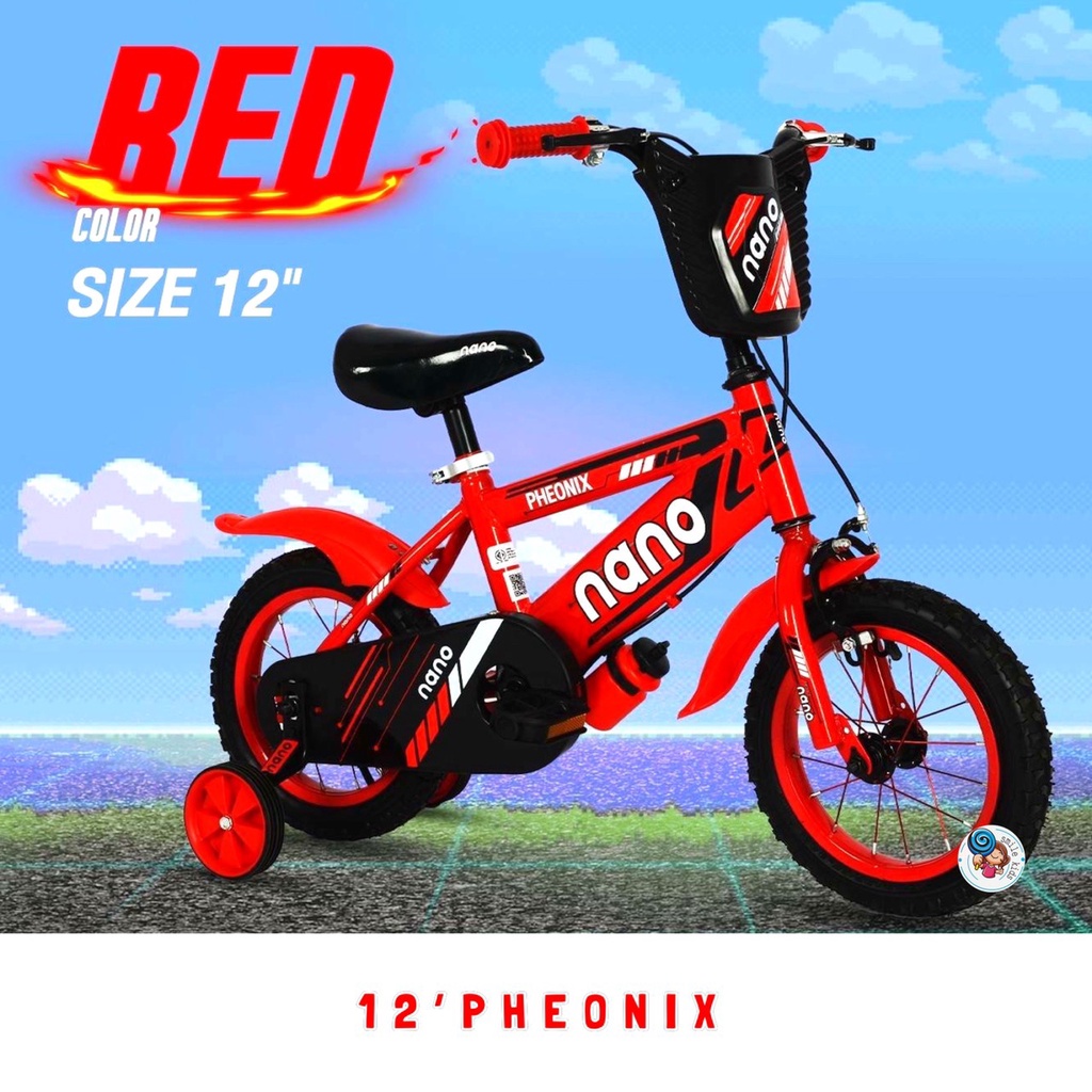 ภาพหน้าปกสินค้าสินค้าใหม่ จักรยานเด็ก 12นิ้ว สุดเท่ห์ มีกระติกน้ำ รถจักรยานเด็ก จักรยาน รถจักรยาน จักรยานเด็กราคาถูก Pheonix