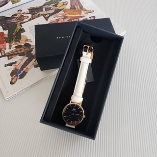 Daniel Wellington Petite Bondi Stainless Steel &amp; Leather-Strap นาฬิกา ของแท้