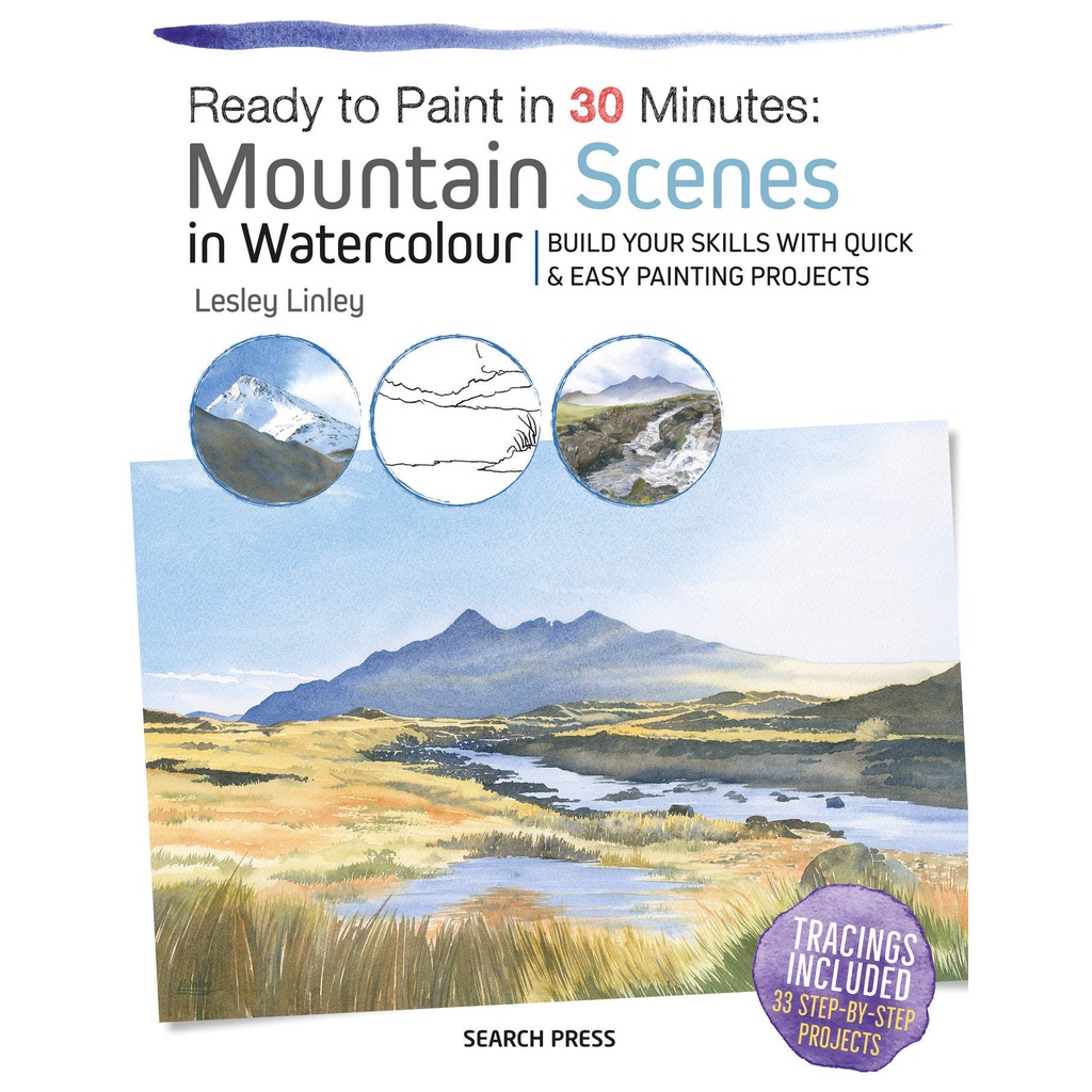 mountain-scenes-in-watercolour-ready-to-paint-in-30-minutes-lesley-linley-paperback