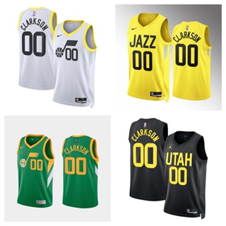 Utah Jazz #00 Jordan Clarkson เสื้อสเวตเตอร์ของเสื้อบาสเก็ตบอล NBA Jersey