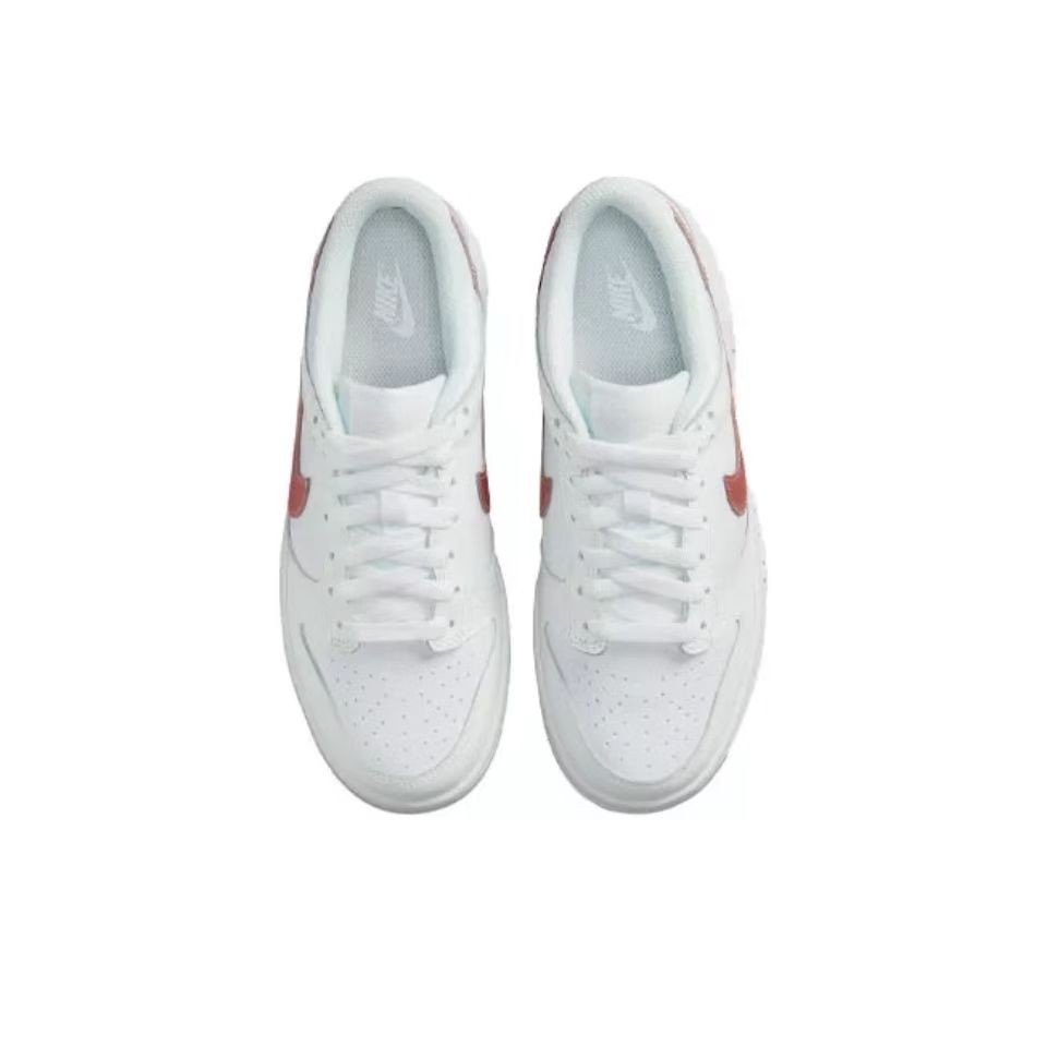 รองเท้าผ้าใบ-nike-dunk-low-white-pink-ของแท้-100