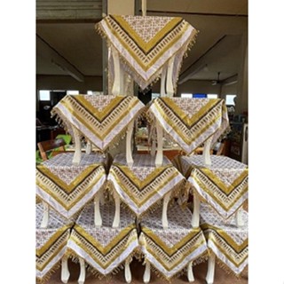 ผ้าปูโต๊ะ, ผ้าคลุมโต๊ะเคียงพระสงฆ์ เทศกาลต่างๆ  หลากสี ลายสวยงาม (A set of side table cloth)