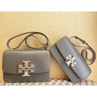 กระเป๋าสะพายไหล่ หนังแท้ ลายโลโก้ Tory Burch Eleanor Series