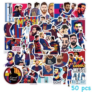 สติ๊กเกอร์ Messi 402 เมสซี่ 50ชิ้น ฟุตบอล บาร์ซ่า psg บาซ่า แมนยู แมนซิตี้ อาเซนอล เชลซี  liverpool เสื้อ บอล ronaldo