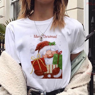 [Ready Stock] Merry Christmas  Claus Blouse Women New Year  Tee Shirt xmas