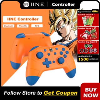 ภาพหน้าปกสินค้าIine Gen4 ตัวควบคุมธีมบลูทูธไร้สาย NFC รองรับ Amiibo สําหรับ Nintendo Switch Lite Oled Dragon Ball Series ที่เกี่ยวข้อง