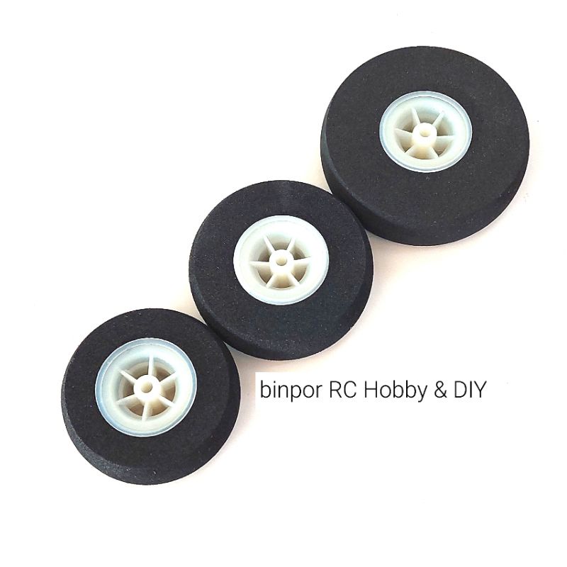 ล้อ-โฟม-50-55-65-mm-super-light-wheel-nylon-hubs-ใช้กับ-เครื่องบินบังคับ