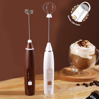 Mini Handheld Milk Frother Electric Foam Maker USB Rechargeable Egg Beater Coffee Whisk Mixer Blender