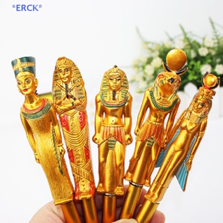 Erck&gt; ใหม่ ปากกาลูกลื่น หมึกสีฟ้า ฟาโรห์ อียิปต์ ปั๊มร้อน มัมมี่ ปากกาลูกลื่น