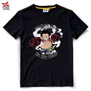 เสื้อสาวอวบ เสื้อยืดแฟชั่น ลายน่ารัก    เสื้อยืดวันพีช One Piece 1293-BK Luffy GEAR4 เสื้อคู่วินเทจ_31