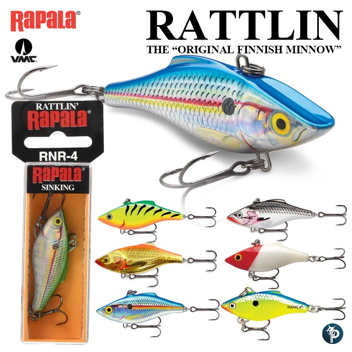 Leurre Rapala Rattlin' Rap RNR-8 – Boîte Revendeur Finlande, Coloris Spécial Japon