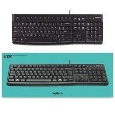 Keyboard LOGITECH K120 ไร้เสียงรบกวน (ปุ่มภาษาไทย/อังกฤษ) คีย์บอร์ด+เมาส์(ของแท้ประกันศูนย์SYNNEX)