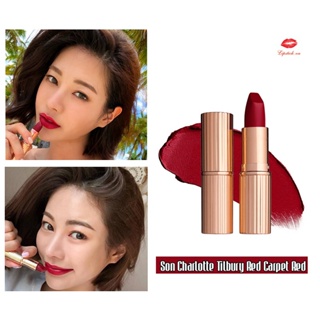 Beauty-Siam แท้ทั้งร้าน !! แบ่งขายลิปสติก CHARLOTTE  สี RED CARPET RED ขนาด 0.5 G. แบ่งขายใส่กระปุก แถมแปรงทาลิปฟรี