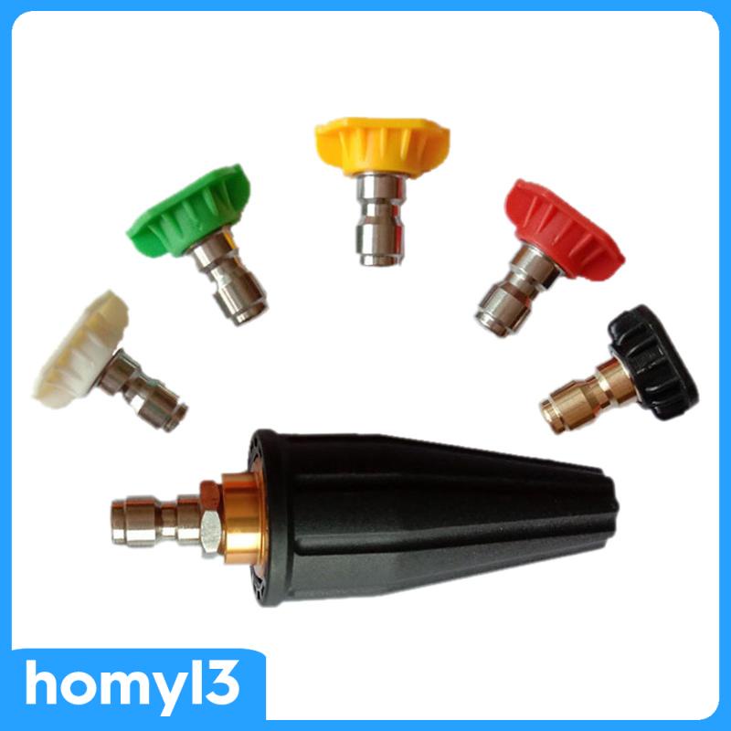 ภาพสินค้าTurbo Spray Nozzle for Pressure Washers Rotating Nozzle with 5 Tips 1/4 Inch Quick Connect Multiple Degrees 0152540 Degrees,Soap จากร้าน homyl3.th บน Shopee ภาพที่ 4