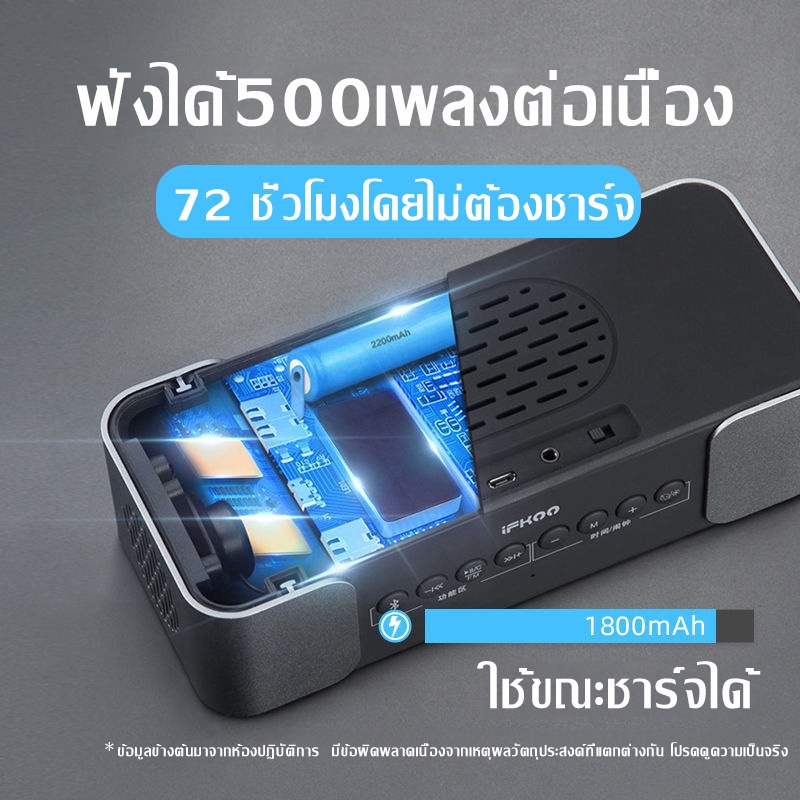 lenovo-deluxe-ลำโพงบลูทูธแบบพกพา-นาฬิกาปลุกตั้งโต๊ะled-นาฬิกาหัวเตียง-รองรับบลูทูธ-การ์ด-tf-fm-aux-ตั้งปลุกได้-2-เวลา