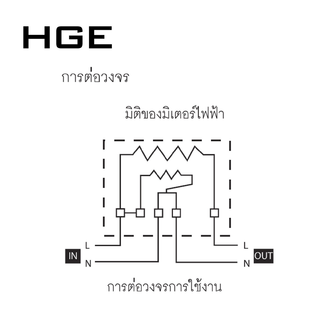 hge-มิเตอร์ไฟ-มิเตอร์ไฟฟ้า-1เฟส-2สาย-15-45a-มอก-2336-2552-มาตราฐานการไฟฟ้า