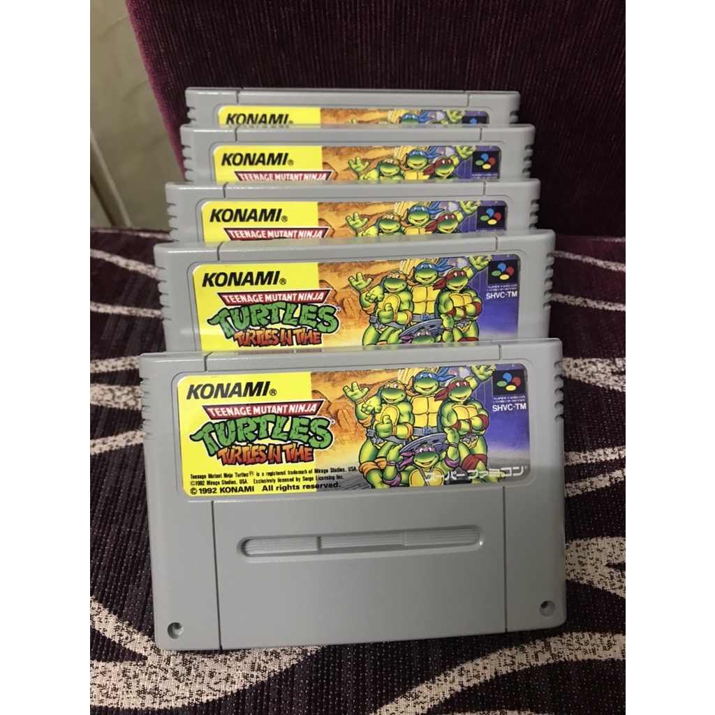 ตลับ SFC Teenage Mutant Ninja Turtles IV - Turtles in Time ( ตลับ Repro ...