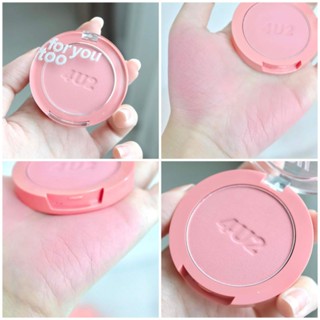 บลัช 4U2 สี 02 pink lamonade รุ่นนี้เป็นเนื้อแมตต์ เม็ดสีชัด ปัดแล้วนัวมาก สีนี้คือลดอายุได้เยอะเลย แบ๊วกรุบบ