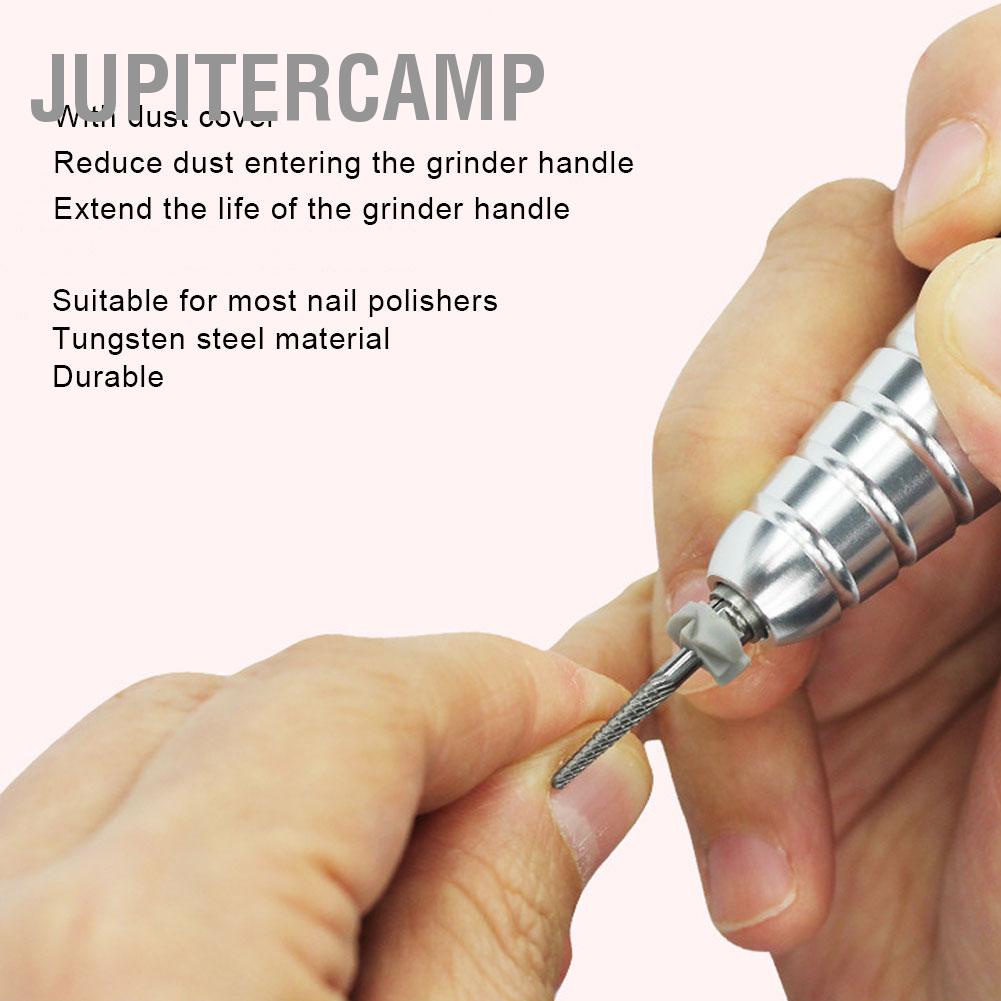 bjupitercamp-ชุดดอกสว่านเหล็กทังสเตน-สําหรับขัดเล็บ-5-ชิ้น