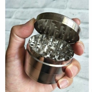 เครื่องบดยาสูบ Grinders เครื่องบดสมุนไพร โลหะผสมสังกะสี 4 ชั้น 50 mm