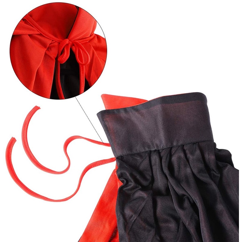 tiktok-unisex-reversible-hooded-cloak-เด็กผ้าคลุมยาว-เสื้อคลุมชุดแม่มดสำหรับงานปาร์ตี้คริสต์มาสฮาโลวีนคอสเพลย์แฟนซีชุด