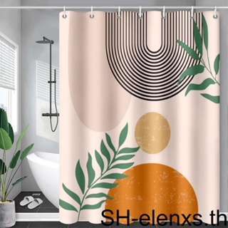 Shower Curtain with 12 Hooks Abstract Printing Polyester Waterproof Door Screen Nordic Hanging Curtains Bathroom Decoration