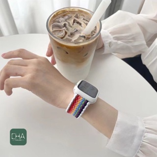 ภาพขนาดย่อของภาพหน้าปกสินค้าสายยืดเเท้ สายนาฬิกา watch ultra 8 7 6 5 4 3 สายนาฬิกา smart watch ปรับง่าย สาย41/44/45/49mm สาย smart watch จากร้าน cha_thailand บน Shopee ภาพที่ 5