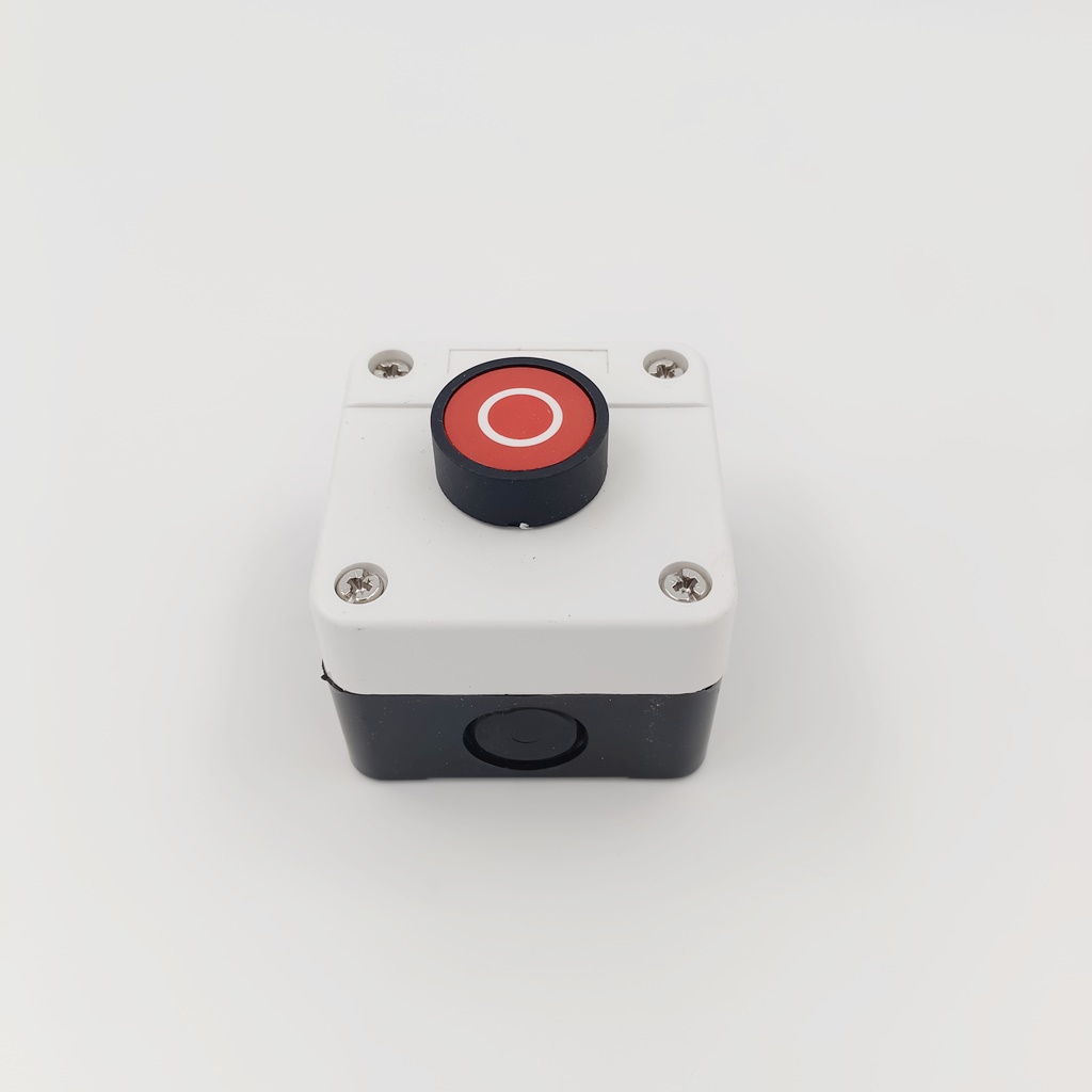 EB2-B102 PUSH BUTTON สวิตช์ปุ่มกดพร้อมกล่องแบบกดติดปล่อยดับ สี:แดง1NC ...