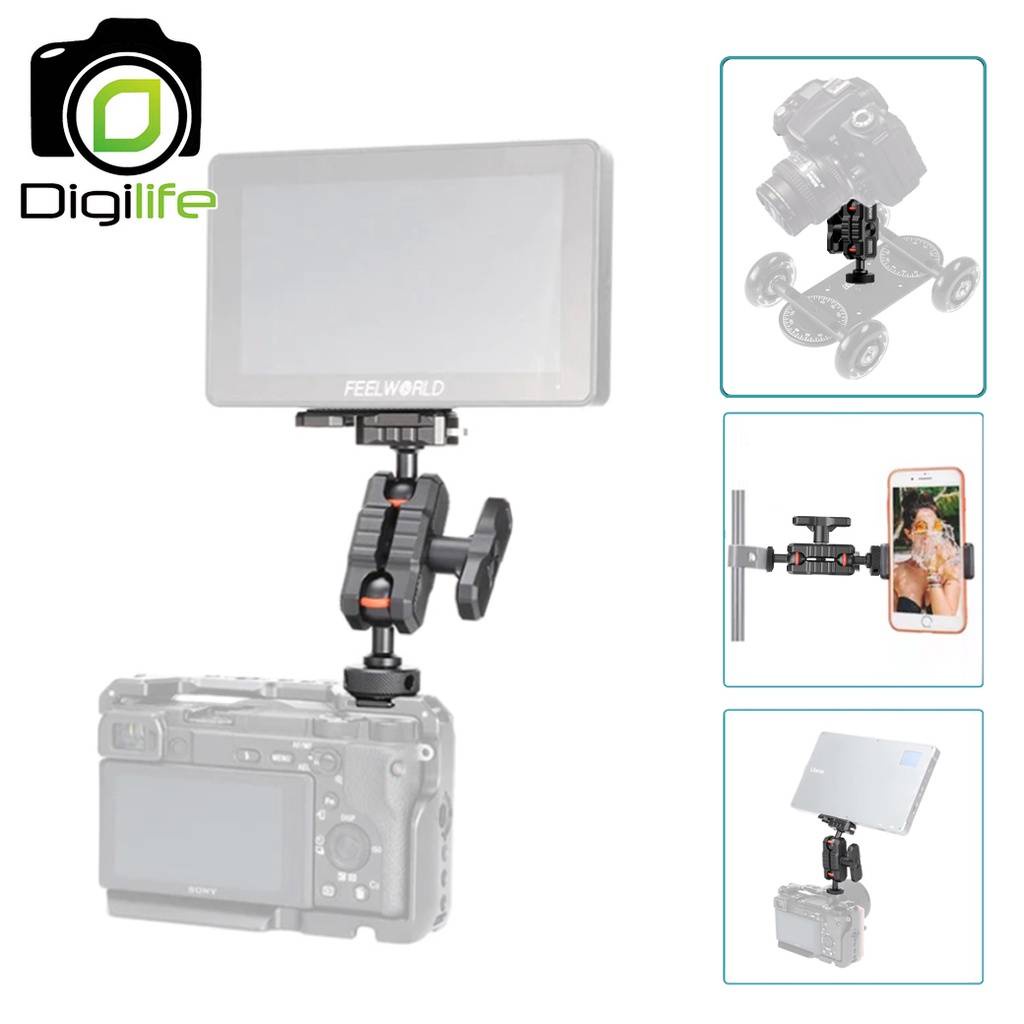 ulanzi-r089-magic-arm-4-inch-hummingbird-พร้อม-หัวบอล-2หัว-quick-plate-สำหรับต่ออุปกรณ์เสริม-digilife-fortune