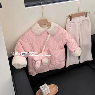 [Babycat] พร้อมส่ง ขายดี เสื้อแจ็กเก็ต บุนวม สีชมพู สไตล์เกาหลี ญี่ปุ่น ฤดูใบไม้ร่วง ฤดูหนาว สําหรับเด็กผู้หญิง 2022