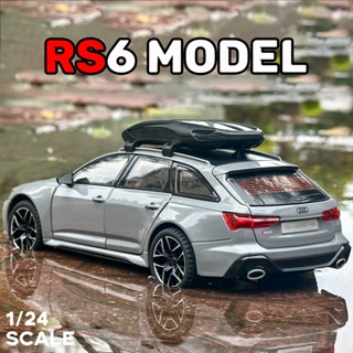 โมเดลรถยนต์ Audi RS6 สเกล 1:24 ของเล่น ของสะสม ของขวัญวันเกิด สําหรับเด็กผู้ชาย