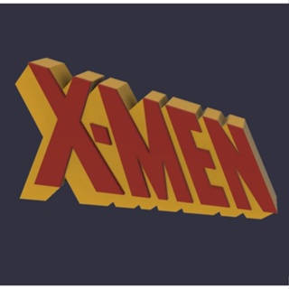 โลโก้ X-men (ตกแต่ง 3D)