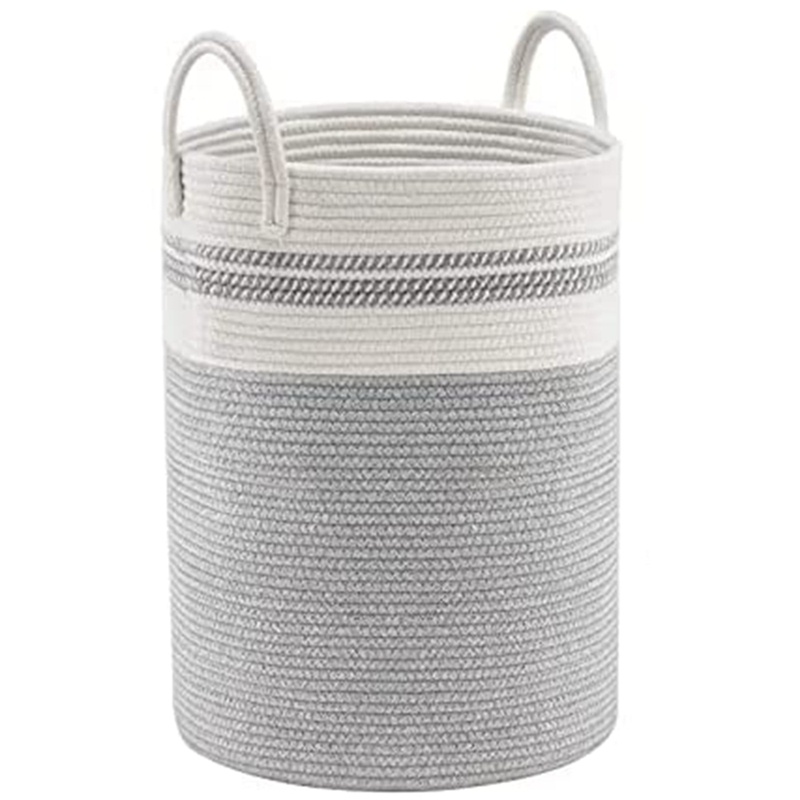 cotton-rope-basket-high-durability-laundry-basket-drain-basket-with-handle-bedroom-toy-blanket-storage