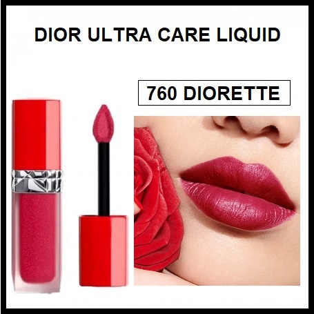 beauty-siam-แท้ทั้งร้าน-โล๊ะลิปดิออร์ของแท้-ราคาถูก-dior-rouge-ultra-care-liquid-สี-760-diorette-ขนาดปกติ